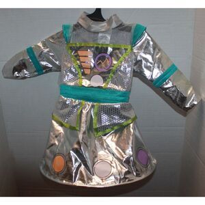 HYDE and EEK Metallic Silver Robot Hoop Dress Infant Size 0-6 Month